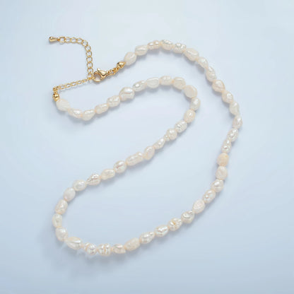 Gold Filled Pearl Choker Necklace