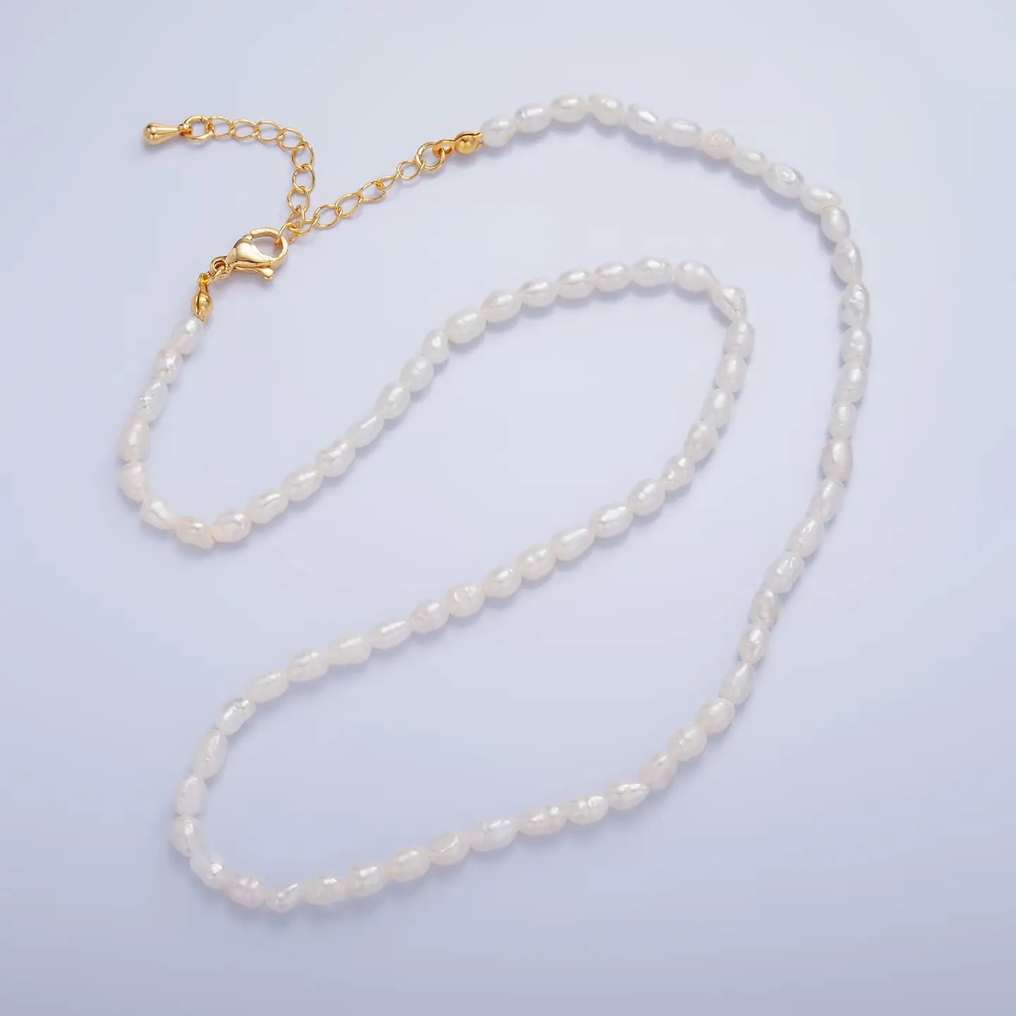 Gold Filled Pearl Choker Necklace