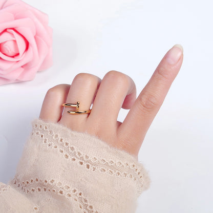 Minimal Nail Bent Ring