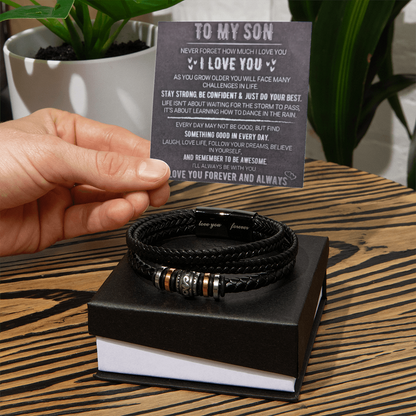 To My Son - Love You Forever Bracelet