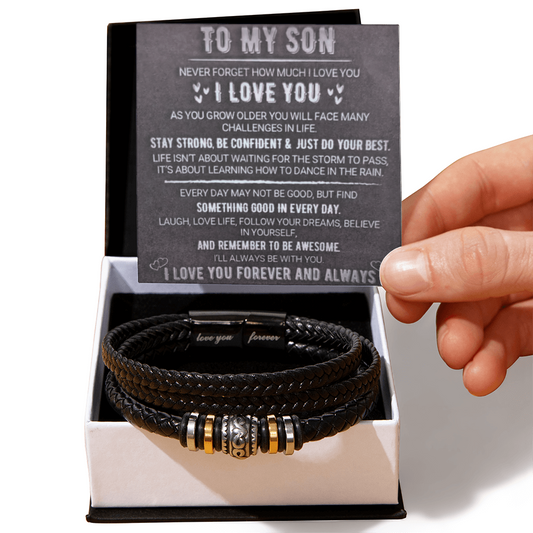 To My Son - Love You Forever Bracelet