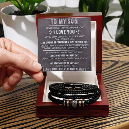 To My Son - Love You Forever Bracelet