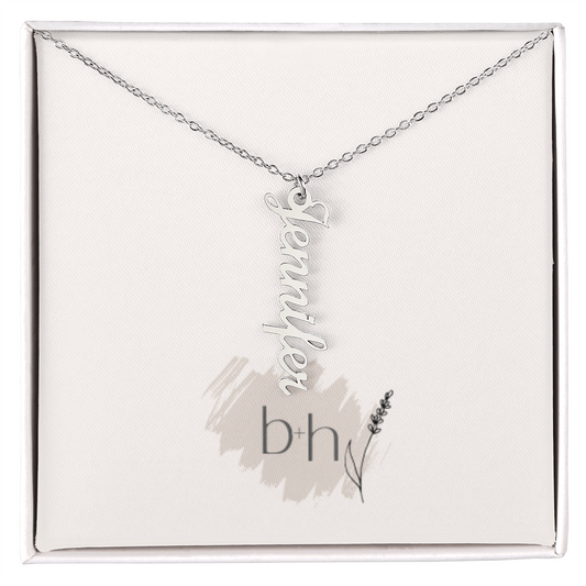 Personalized Vertical Name Necklace