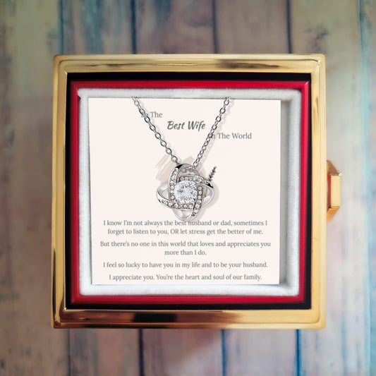 Love Knot Necklace (Note)