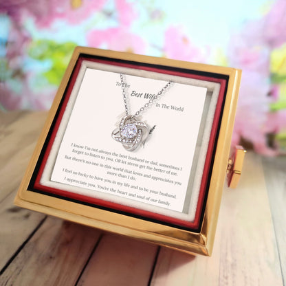 Love Knot Necklace (Note)