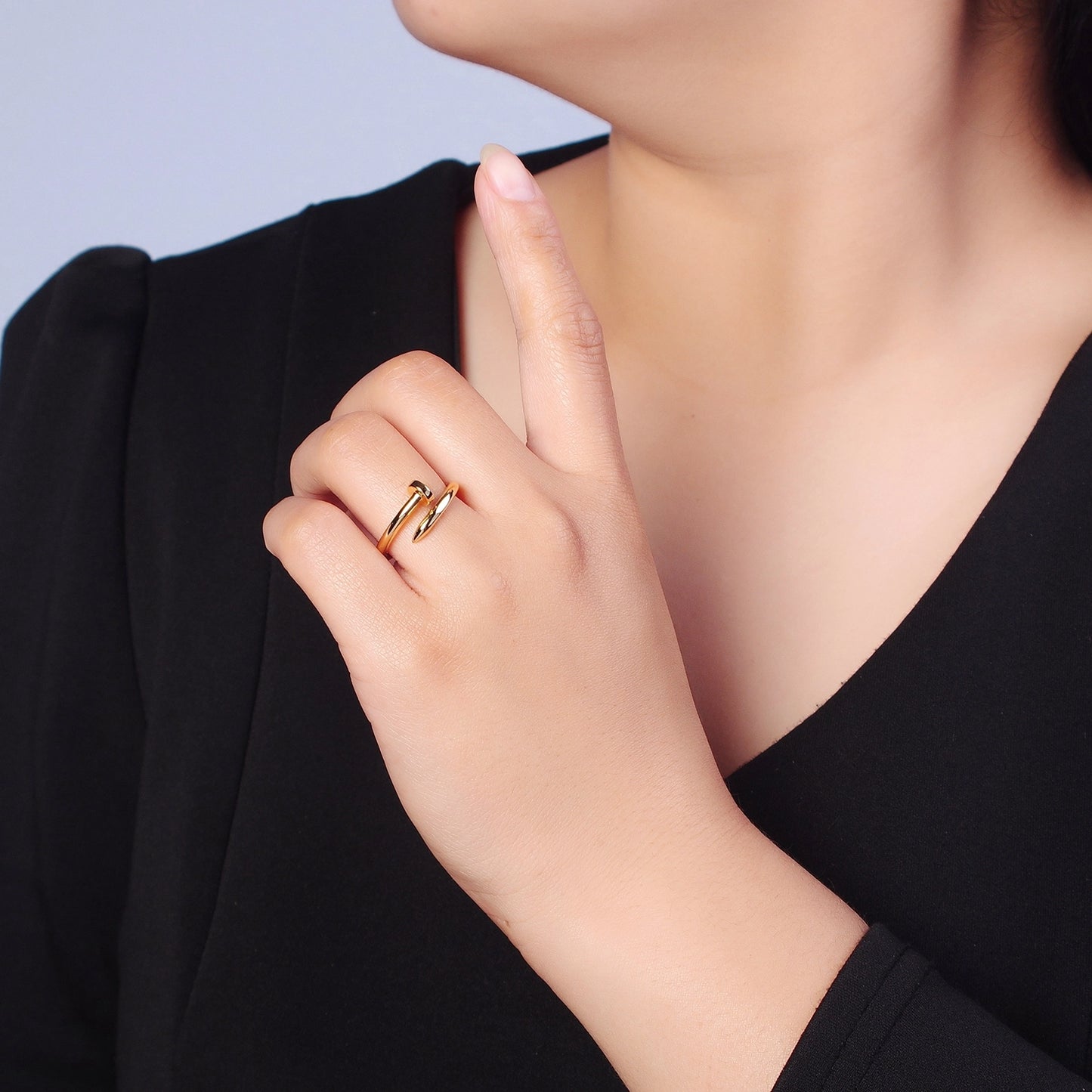 Minimal Nail Bent Ring